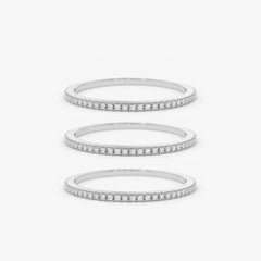 Stackable Pave Diamante Infinity Ring – Silver or 18k Gold Plated, Hypoallergenic, Custom Fit - Ra The Boutique - 