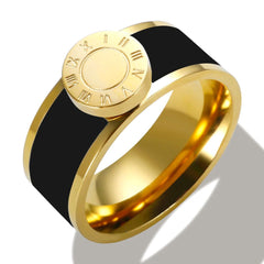 Stainless Steel and Enamel Bracelet and Ring Set - Ra The Boutique