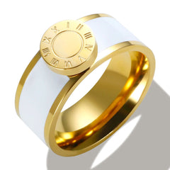Stainless Steel and Enamel Bracelet and Ring Set - Ra The Boutique