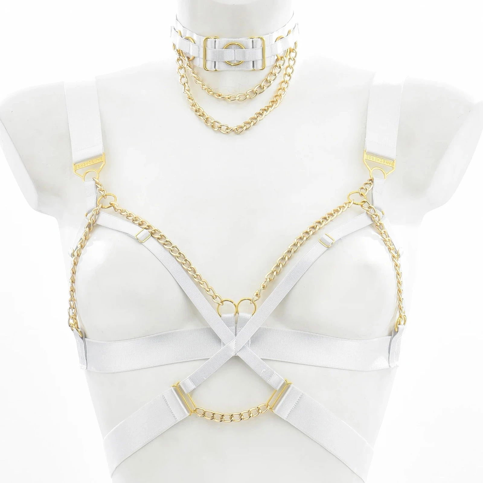 Temptress Body Cage Harness Festival Set with Choker - Ra The Boutique