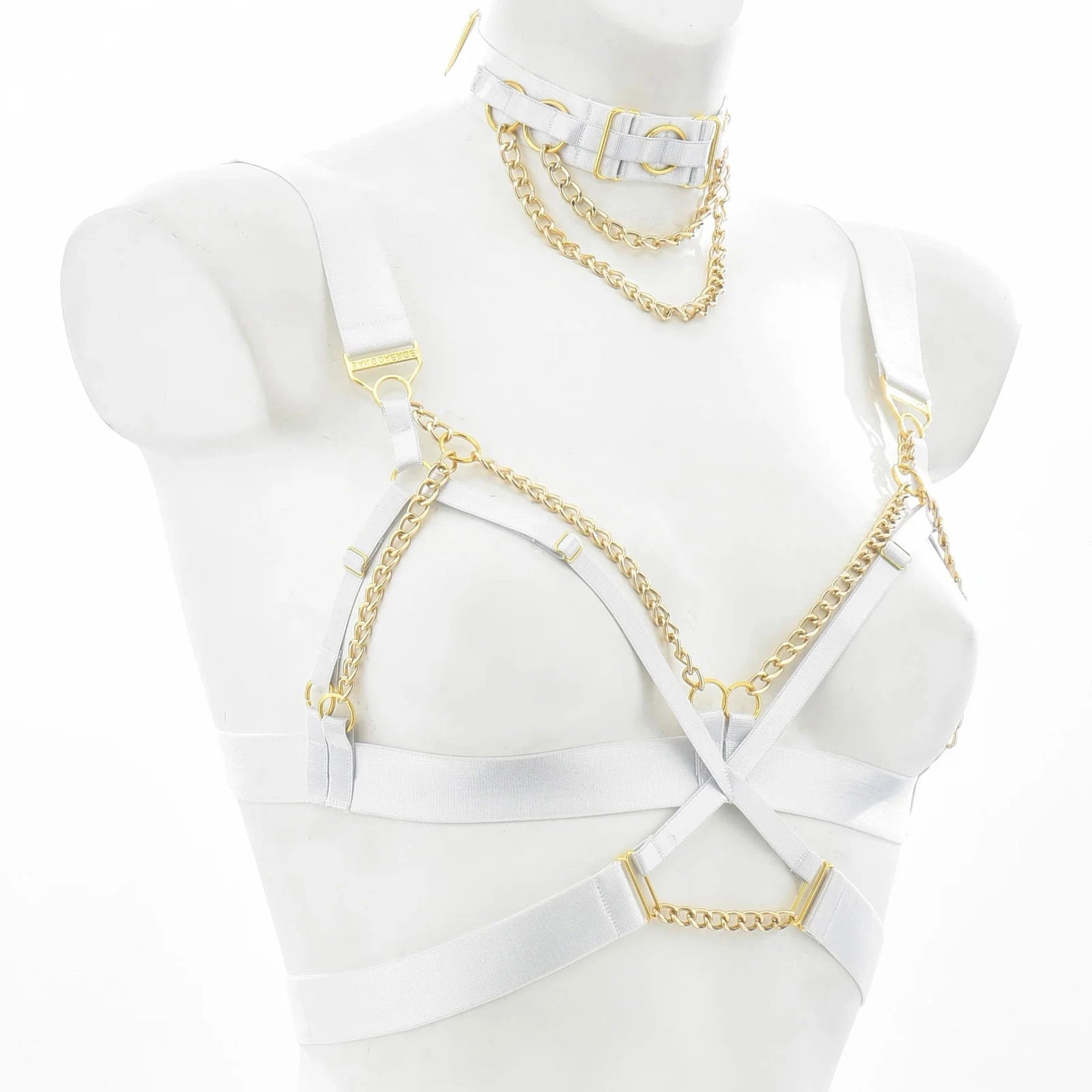 Temptress Body Cage Harness Festival Set with Choker - Ra The Boutique