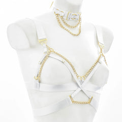 Temptress Body Cage Harness Festival Set with Choker - Ra The Boutique