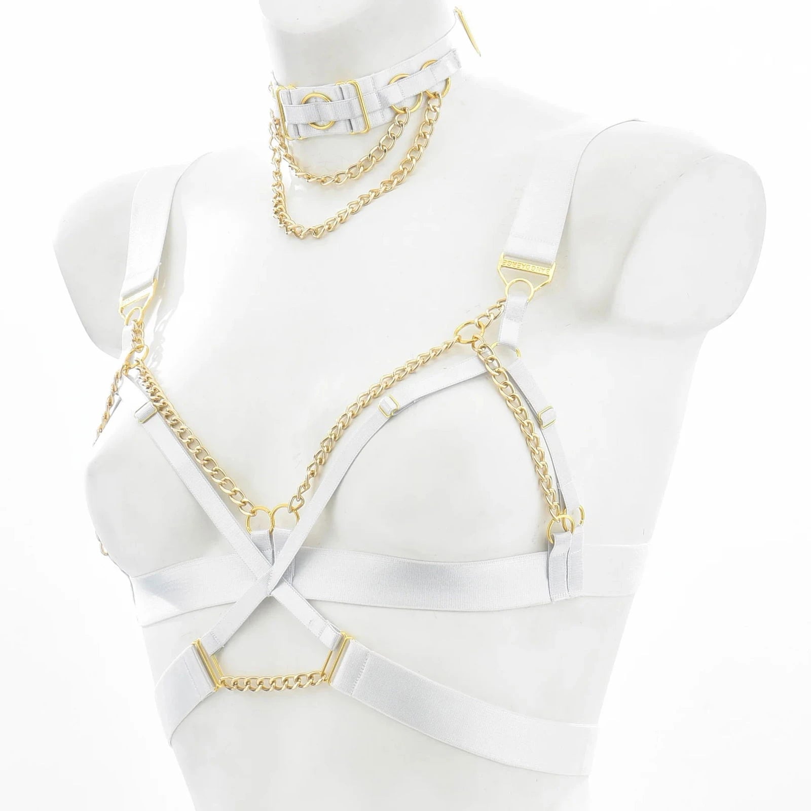 Temptress Body Cage Harness Festival Set with Choker - Ra The Boutique
