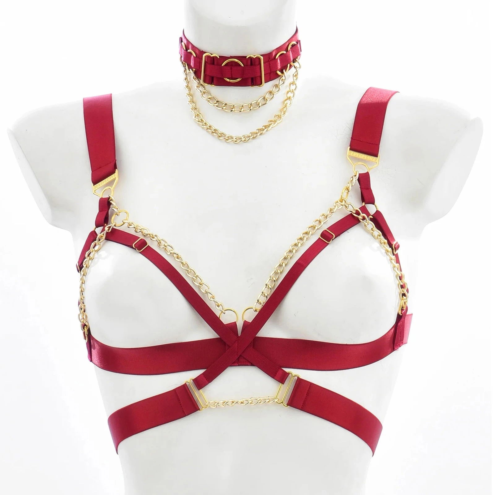 Temptress Body Cage Harness Festival Set with Choker - Ra The Boutique