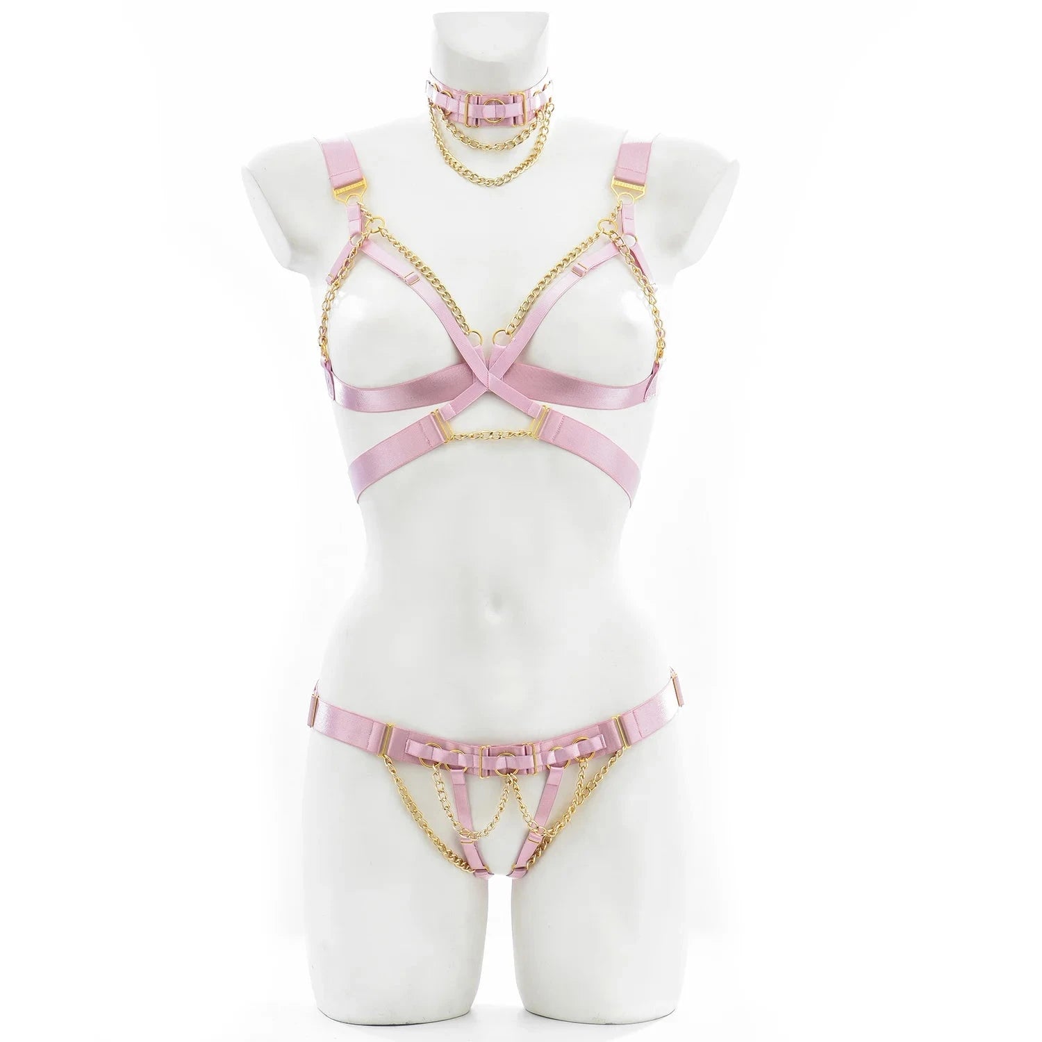 Temptress Body Cage Harness Festival Set with Choker - Ra The Boutique