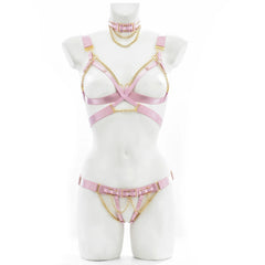 Temptress Body Cage Harness Festival Set with Choker - Ra The Boutique
