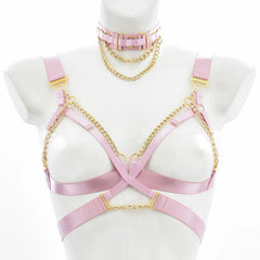 Temptress Body Cage Harness Festival Set with Choker - Ra The Boutique