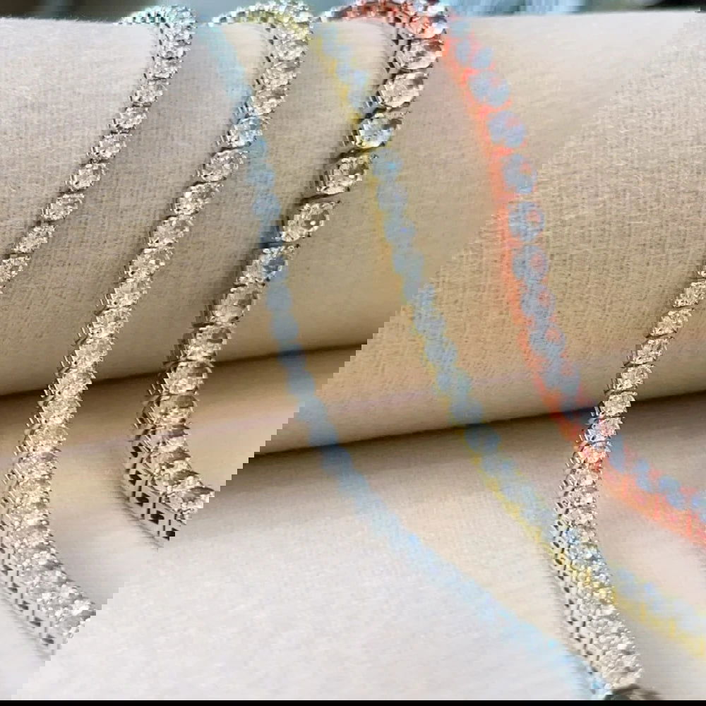 Tennis Bracelet – Minimalist Design with Cubic Zirconia Sparkle - Ra The Boutique - 