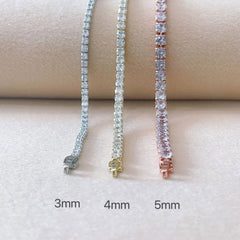 Tennis Bracelet – Minimalist Design with Cubic Zirconia Sparkle - Ra The Boutique - 