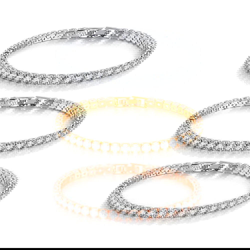 Tennis Bracelet – Minimalist Design with Cubic Zirconia Sparkle - Ra The Boutique - 