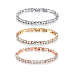 Tennis Bracelet – Minimalist Design with Cubic Zirconia Sparkle - Ra The Boutique - 