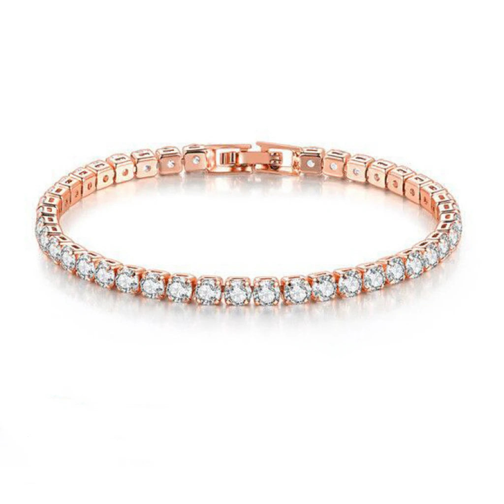 Tennis Bracelet – Minimalist Design with Cubic Zirconia Sparkle - Ra The Boutique - 