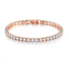 Tennis Bracelet – Minimalist Design with Cubic Zirconia Sparkle - Ra The Boutique - 