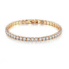 Tennis Bracelet – Minimalist Design with Cubic Zirconia Sparkle - Ra The Boutique - 