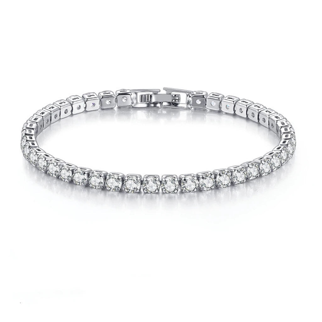Tennis Bracelet – Minimalist Design with Cubic Zirconia Sparkle - Ra The Boutique - 