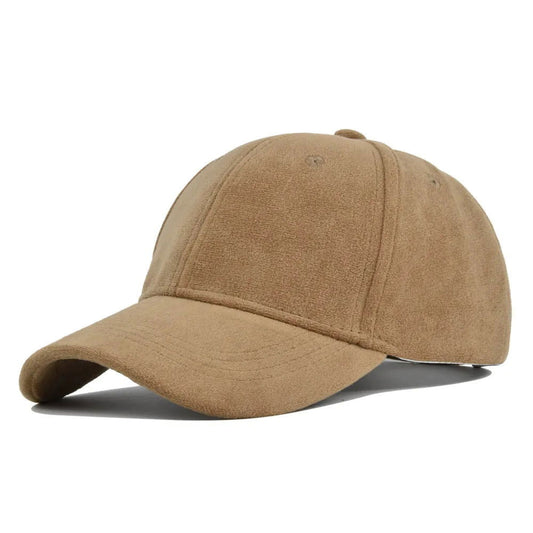 Vegan Suede Adjustable Curved Rim Ball Cap - Ra The Boutique