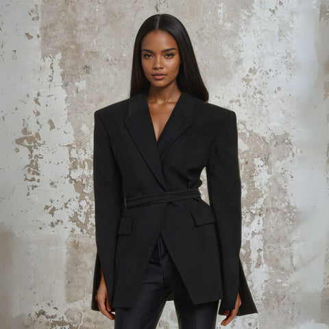 Women's Blazer Suits Jacket Women Coats Fashion 2023 New In Collection Eam Winter Clothes  Chic And Elegant Traf Backless Suit - Ra The Boutique - 